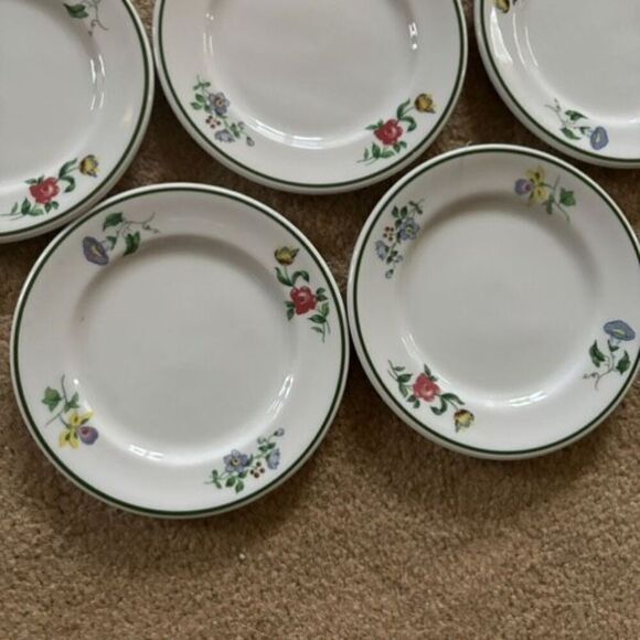 8 Shenango China Floral Pattern 5 1/2” Small Plates - Picture 4 of 9